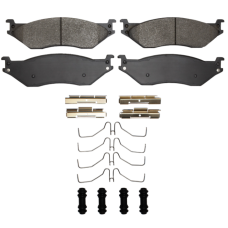 Dynamic Friction 1400-1066-01 - Ultimate Truck Duty Performance Front or Rear Brake Pads with Hardware for 2005-2016 Ford F-450 & F-550 Super Duty