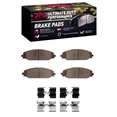 Dynamic Friction 1400-2179-01 - Ultimate Truck Duty Performance Front Brake Pads with Hardware 