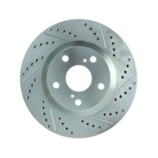 Stoptech 227.44146L - Select Sport Front Drilled and Slotted Brake Rotor. Suits Lexus ES300h, Lexus ES350, Pontiac Vibe, Scion iM, Scion tC, Toyota Avalon, Toyota Camry, Toyota Corolla M, Toyota Matrix and Toyota Rav4. 