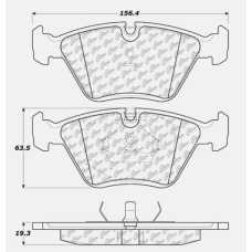 StopTech 308.03940 - Street Performance Brake Pads, 2 Wheel Set