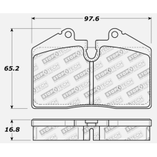 StopTech 308.06090 - Street Performance Brake Pads, 2 Wheel Set 