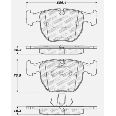 StopTech 308.06810 - Street Performance Brake Pads, 2 Wheel Set 