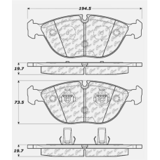 StopTech 308.06820 - Street Performance Brake Pads, 2 Wheel Set