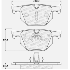 Stoptech 308.10420 - Street Performance Disc Brake Pads with Shims and Hardware, 2-Wheel Set