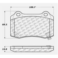 StopTech 308.10530 - Street Performance Disc Brake Pads with Shims and Hardware, 2-Wheel Set