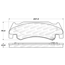 StopTech 308.10850 - Street Performance Disc Brake Pads with Shims and Hardware, 2-Wheel Set
