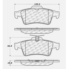 Stoptech 308.10950 - Street Performance Disc Brake Pads with Shims and Hardware, 2-Wheel Set