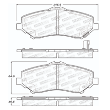 StopTech 308.12730 - Street Performance Front Disc Brake Pads with Shims and Hardware, 2-Wheel Set