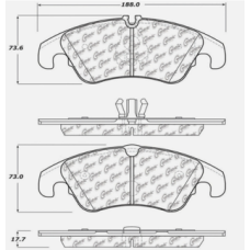 StopTech 308.13220 - Street Performance Front Disc Brake Pads with Shims and Hardware, 2-Wheel Set