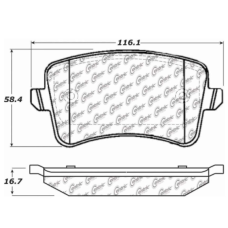StopTech 308.13861 - Street Performance Rear Disc Brake Pads with Shims and Hardware, 2-Wheel Set