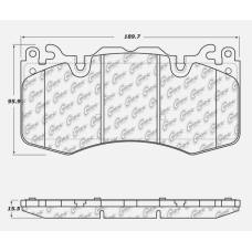 StopTech 308.14260 - Street Performance Front Disc Brake Pads with Shims and Hardware, 2-Wheel Set