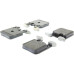 StopTech 308.16560 - Street Performance Rear Disc Brake Pads with Shims and Hardware, 2-Wheel Set