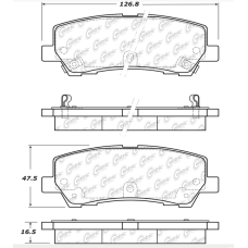 StopTech 308.17930 - Street Performance Rear Disc Brake Pads with Shims and Hardware, 2-Wheel Set