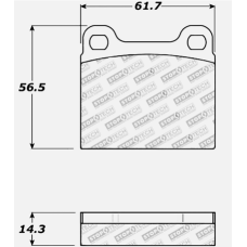 StopTech 309.00310 - Front or Rear Sport Brake Pads, 2 Wheel Set for Performance Driving and Track Day Use.