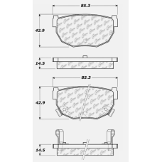 StopTech 309.02720 - Rear Sport Brake Pads, 2 Wheel Set for Performance Driving and Track Day Use.