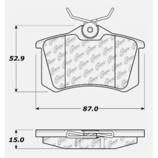 StopTech 309.03400 - Rear Sport Brake Pads, 2 Wheel Set for Performance Driving and Track Day Use.