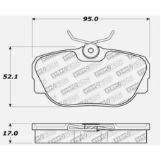 StopTech 309.04930 - Front or Rear Sport Brake Pads, 2 Wheel Set for Performance Driving and Track Day Use.