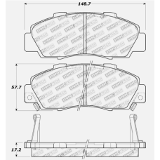 StopTech 309.05030 - Front Sport Brake Pads, 2 Wheel Set for Performance Driving and Track Day Use.