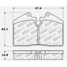 StopTech 309.06090 - Front or Rear Sport Brake Pads, 2 Wheel Set for Performance Driving and Track Day Use.