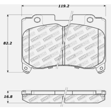 StopTech 309.06290 - Front Sport Brake Pads, 2 Wheel Set for Performance Driving and Track Day Use.
