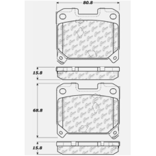 StopTech 309.06300 - Rear Sport Brake Pads, 2 Wheel Set for Performance Driving and Track Day Use.