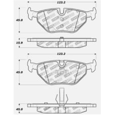 StopTech 309.06920 - Rear Sport Brake Pads, 2 Wheel Set for Performance Driving and Track Day Use.