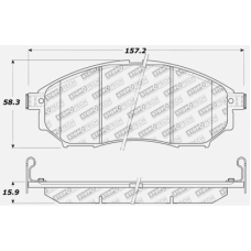 StopTech 309.08880 - Front Sport Brake Pads, 2 Wheel Set for Performance Driving and Track Day Use.