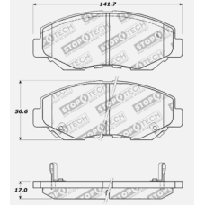 StopTech 309.09140 - Front Sport Brake Pads, 2 Wheel Set for Performance Driving and Track Day Use.