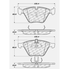 StopTech 309.09180 - Front Sport Brake Pads, 2 Wheel Set for Performance Driving and Track Day Use.