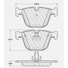 StopTech 309.09190 - Rear Sport Brake Pads, 2 Wheel Set for Performance Driving and Track Day Use.