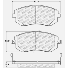 StopTech 309.09290 - Front Sport Brake Pads, 2 Wheel Set for Performance Driving and Track Day Use.