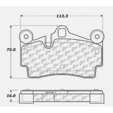StopTech 309.09780 - Rear Sport Brake Pads, 2 Wheel Set for Performance Driving and Track Day Use.