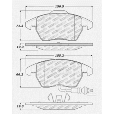 StopTech 309.11070 - Front Sport Brake Pads, 2 Wheel Set for Performance Driving and Track Day Use.