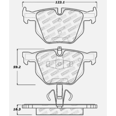 StopTech 309.11700 - Rear Sport Brake Pads, 2 Wheel Set for Performance Driving and Track Day Use.