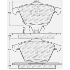 StopTech 309.11860 - Front Sport Brake Pads, 2 Wheel Set for Performance Driving and Track Day Use.