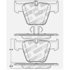 StopTech 309.12890 - Front Sport Brake Pads, 2 Wheel Set for Performance Driving and Track Day Use.