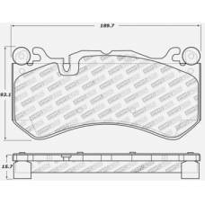 StopTech 309.12910 - Front Sport Brake Pads, 2 Wheel Set for Performance Driving and Track Day Use.