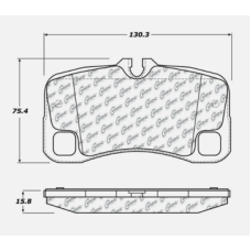 StopTech 309.13000 - Rear Sport Brake Pads, 2 Wheel Set for Performance Driving and Track Day Use.