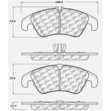 StopTech 309.13220 - Front Sport Brake Pads, 2 Wheel Set for Performance Driving and Track Day Use.