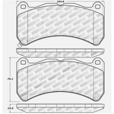 StopTech 309.13650 - Front Sport Brake Pads, 2 Wheel Set for Performance Driving and Track Day Use.