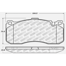 StopTech 309.13710 - Front Sport Brake Pads, 2 Wheel Set for Performance Driving and Track Day Use.