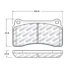 StopTech 309.13830 - Rear Sport Brake Pads, 2 Wheel Set for Performance Driving and Track Day Use.