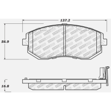 StopTech 309.15390 - Front Sport Brake Pads, 2 Wheel Set for Performance Driving and Track Day Use.