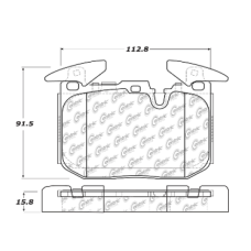 StopTech 309.16090 - Front Sport Brake Pads, 2 Wheel Set for Performance Driving and Track Day Use.