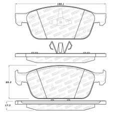 StopTech 309.16450 - Front Sport Brake Pads, 2 Wheel Set for Performance Driving and Track Day Use.
