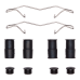 NRS Brakes NS1808 - Premium Galvanized Rear Disc Brake Pad Set, Semi-metallic for Performance Driving and Track Day Use.
