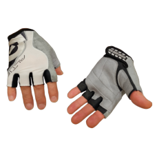 SIXSIXONE Altis- Fingerless Cycling Gloves - White/Silver XL