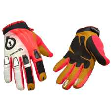 SIXSIXONE BMX-MX Descend Gloves - Red/Black LG