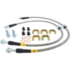 StopTech 950.46005 Front Stainless Steel Braided Brake Line Kit - 2 Wheel Set