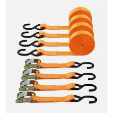 Erickson 05740 Sportsman Tie-Down Strap with Cam Lock, 4 Pack (25mm x 1.8mtr Long, 907kg Load Capacity)